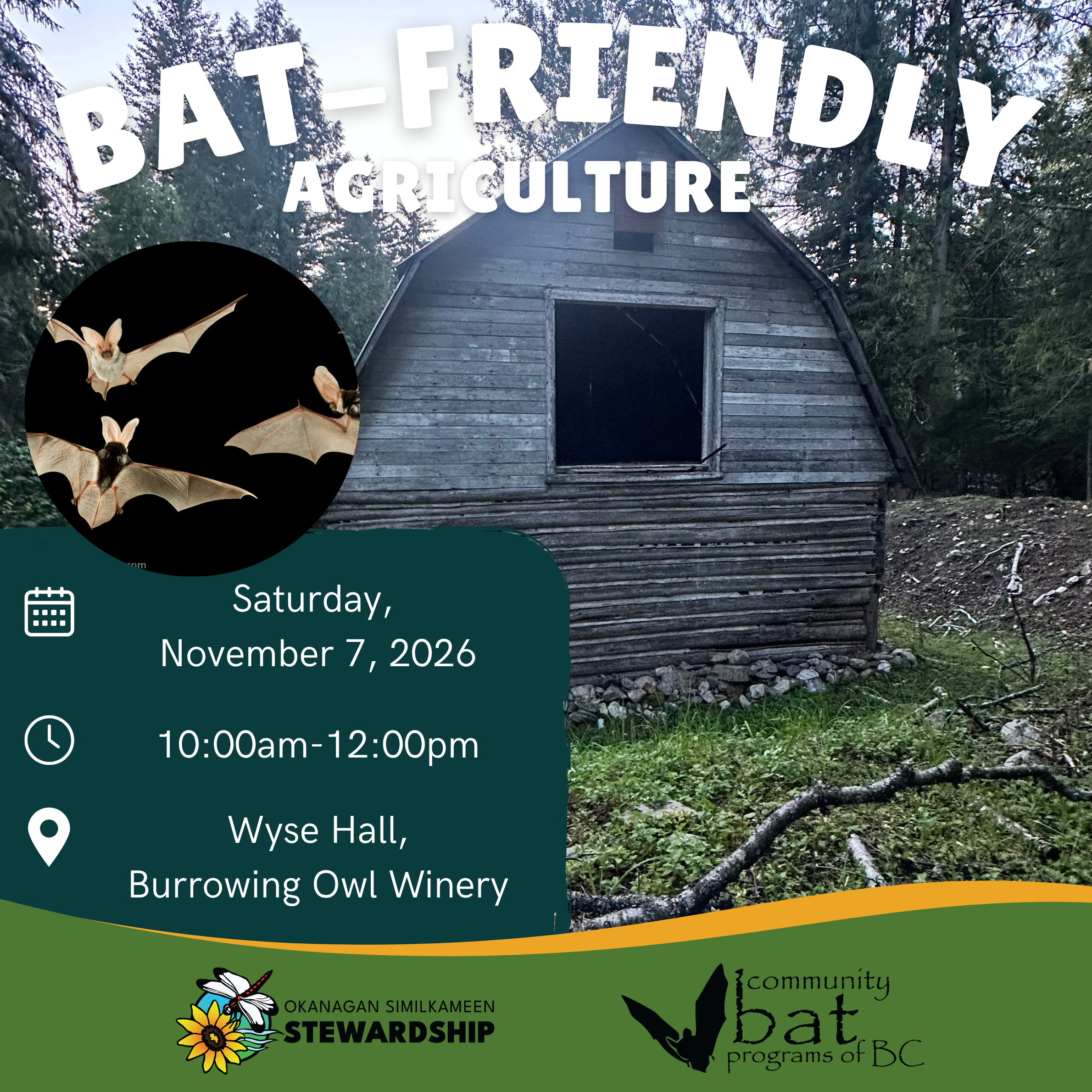 Bat Friendly Agriculture workshop announcement